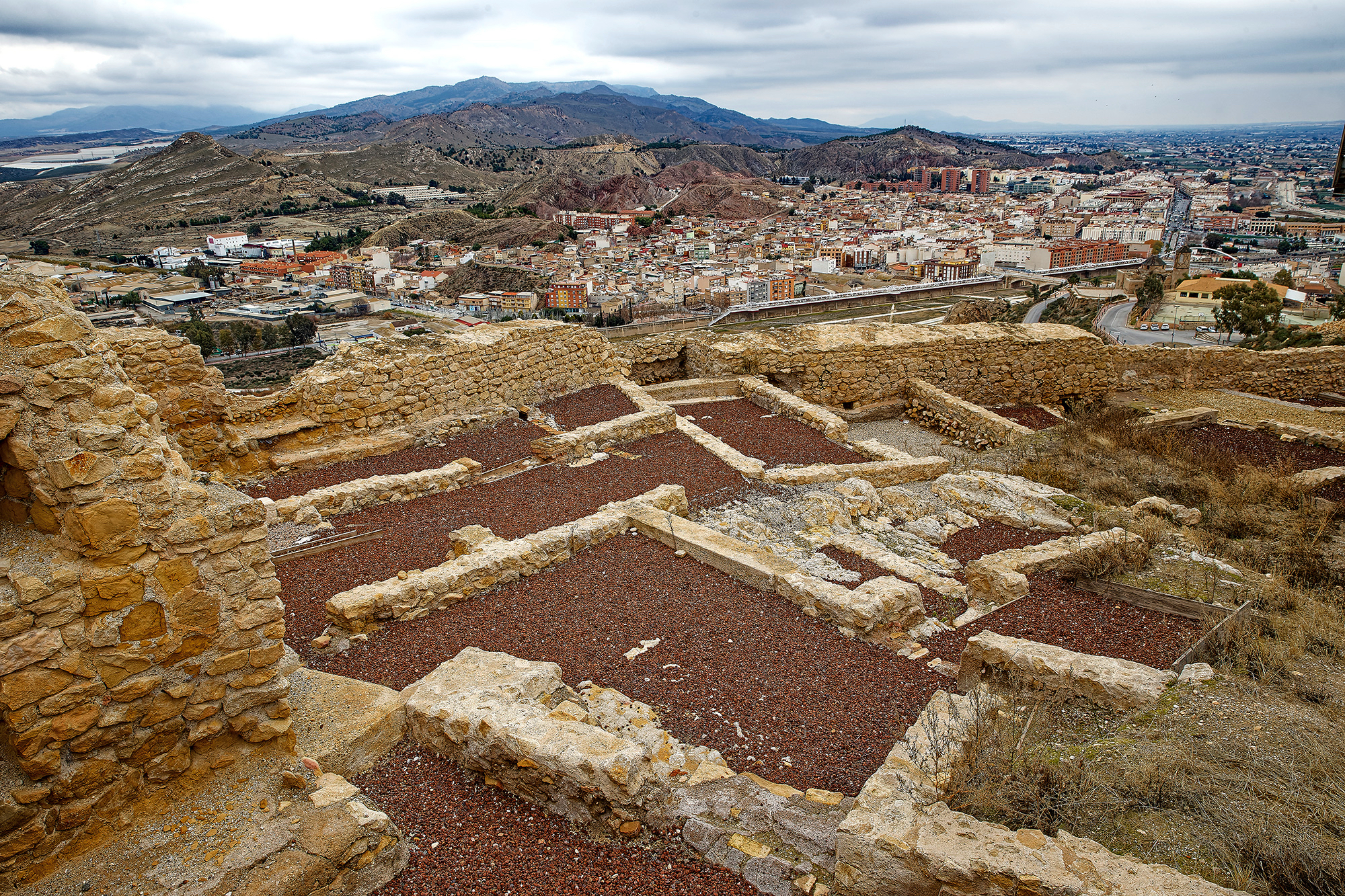 Citadelle de Lorca - Des vestiges ont mis en lumière le quartier juif, dont les origines remontent au XIVè siècle